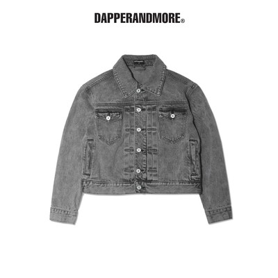 Áo Khoác Jeans DAPPERANDMORE "TRUCKER DENIM JACKET" - Xám