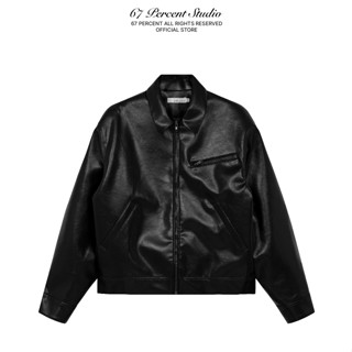  Áo Khoác Da Chất Liệu Cao Cấp Phong Cách Streetwear 67PERCENT 67% - TIGER LEATHER JACKET 