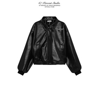  Áo Khoác Bomber Chất Liệu Faux Leather 67PERCENT 67% Form Racing - BOMBER RACING JACKET 
