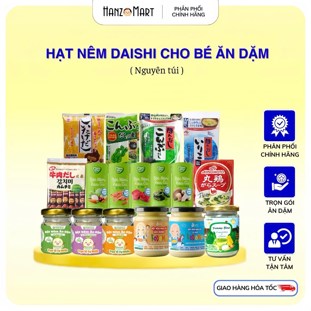 Hạt nêm dashi Nhật Bản cho bé ăn dặm