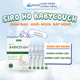  Siro ho Novocare Baby Cough cho bé hỗ trợ giảm ho nhanh tại chỗ an toàn vị thơm ngon dễ uống 