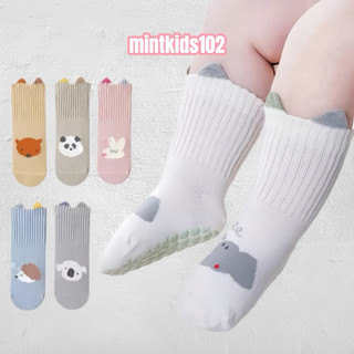 Tất cao cổ, tất chống trượt cho bé 0-5 tuổi hình thú dễ thương