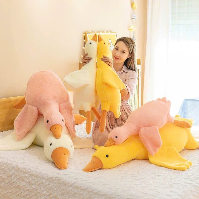 VỊT NHỒI BÔNG 1m9 GẤU BÔNG VỊT KHỔNG LỒ NGỖNG NHỒI BÔNG