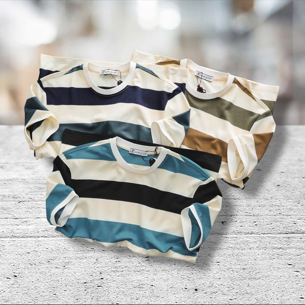 NEW Áo thun Nam Jacobs Cole  3 màu  vải cotton dệt kim, mềm mịn, hàng VNXK phù hợp đi chơi du lịch