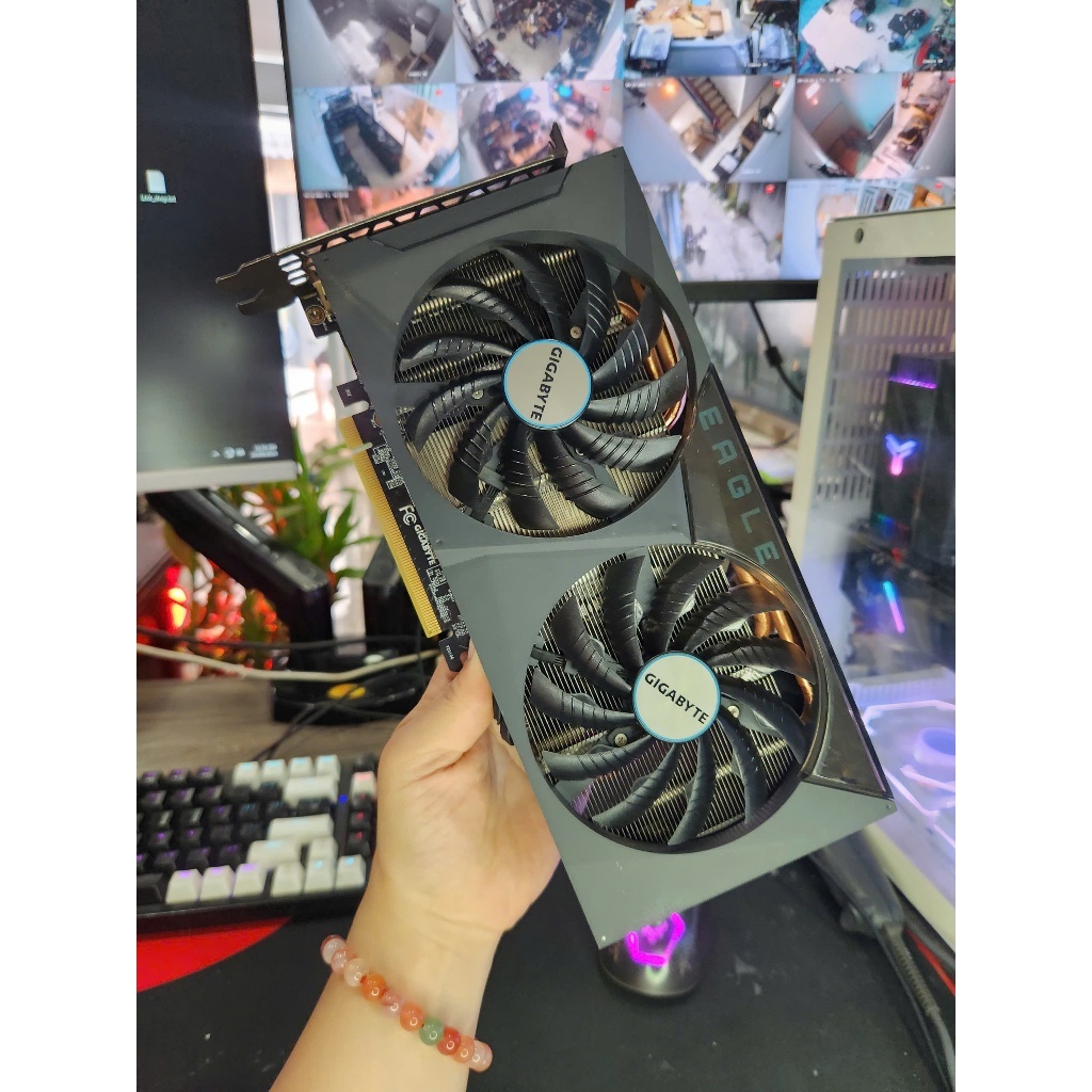 Card màn hình VGA Gigabyte RTX 3060 Ti EAGLE OC-8GD-V2 cũ