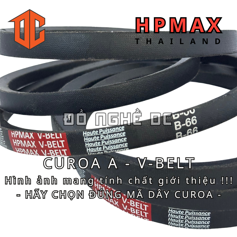Dây curoa V-BELT HPMAX - Thailand A80 A40 A42 A20 A53 A90 A55 A55 A47 A79 A69 A65 A67 A61 A89 A67 A3