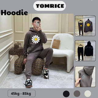  set hoodie đáttt mới chất liệu nỉ bông tàu dày dặn form dáng thể thao logo in nổi phong cách- Bộ hoodie nam nữ mới 2025 