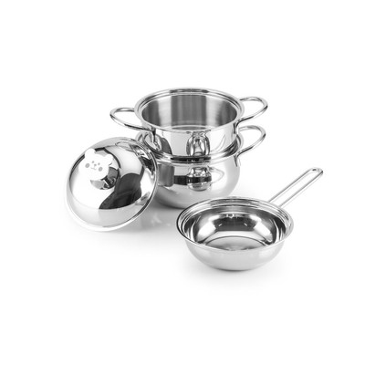 Bộ Nồi Baby Fivestar Plus 3 Lớp Liền Khối – Nắp Inox Núm Gấu 🐻 / Thỏ Trắng 🐰 – Quai Inox Cọng – Hàng Việt Nam Cao Cấp