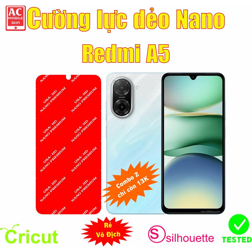 Cường lực dẻo bảo vệ màn hình điện toại Redmi A5