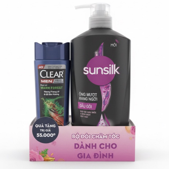 Dầu gội sunsilk Vàng Đen 650g Tặng Chai Xả Nhỏ hoặc gội nhỏ hoặc khăn tuỳ đợt nhập hàng | Bách Hoá T