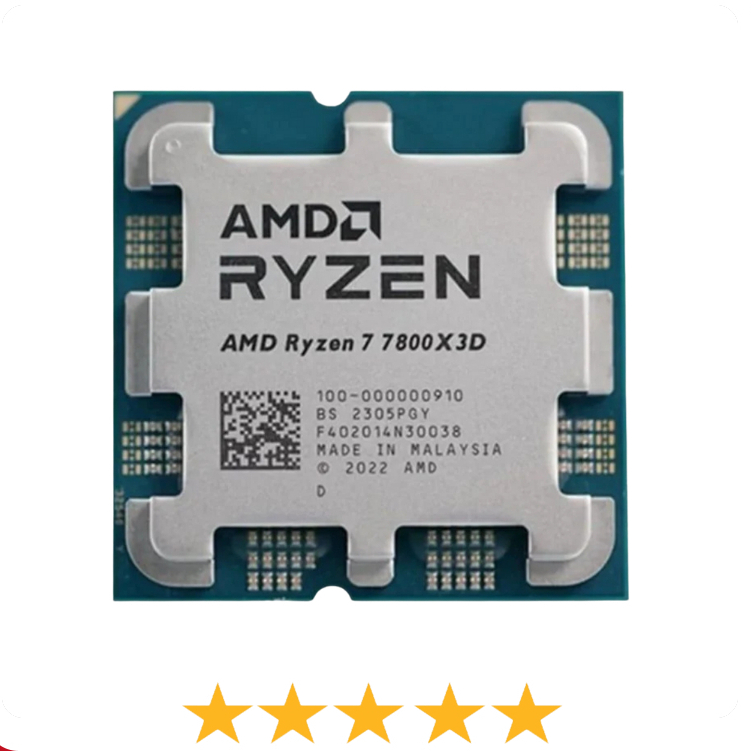 AMD Ryzen 7 7800X3D TRAY - 8 nhân / 16 luồng - Bảo Hành 36 Tháng