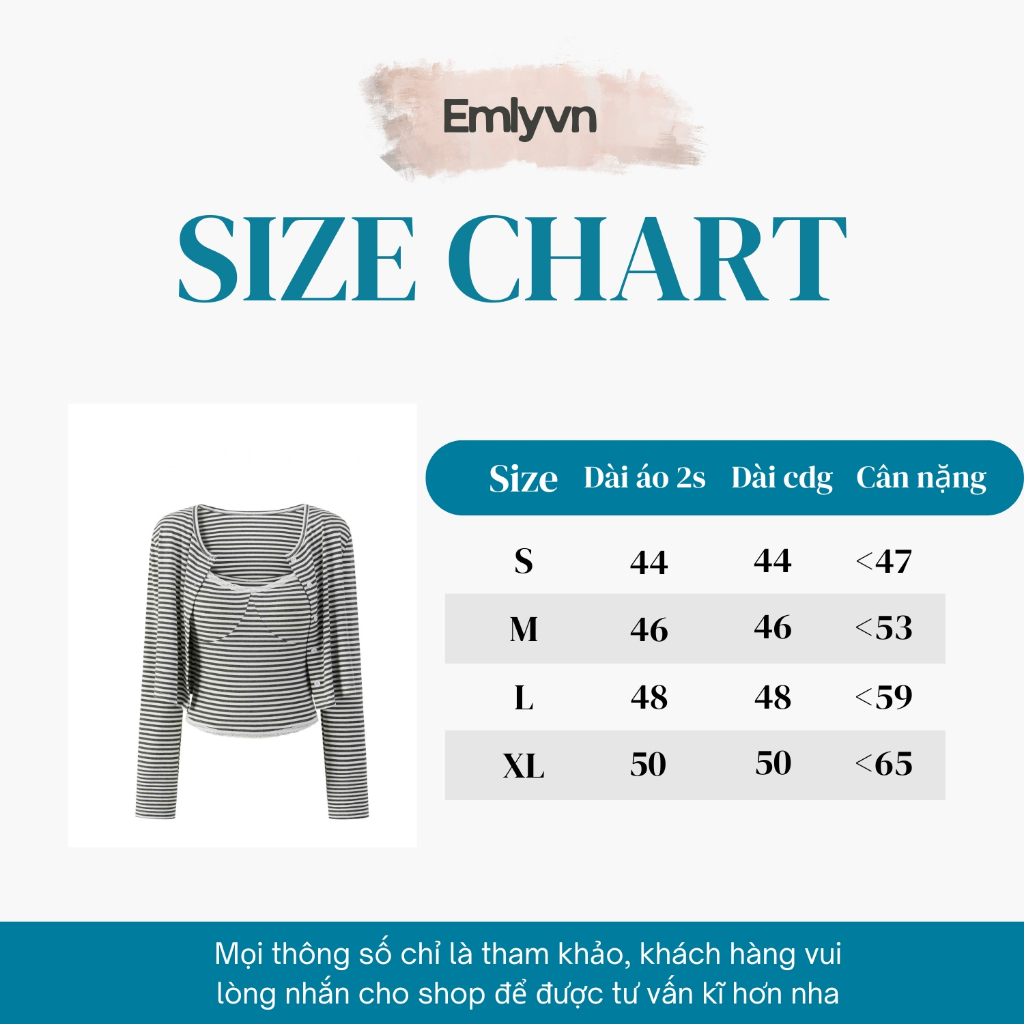 EMLYvn - Set Áo 2s Kèm Cardigan Mỏng Kẻ Hồng Nữ Tính, Áo Cadigan kẻ Co Giãn 4 Chiều Siêu Xinh, Dễ Thương | BigBuy360 - bigbuy360.vn