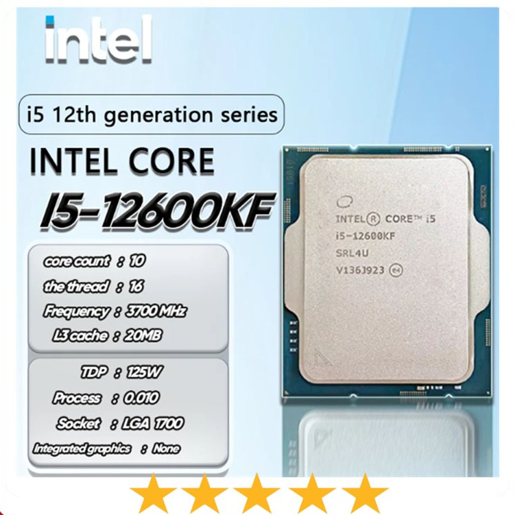 CPU Intel Core i5 12600KF | Socket LGA 1700 Tray - Bảo hành 36 Tháng