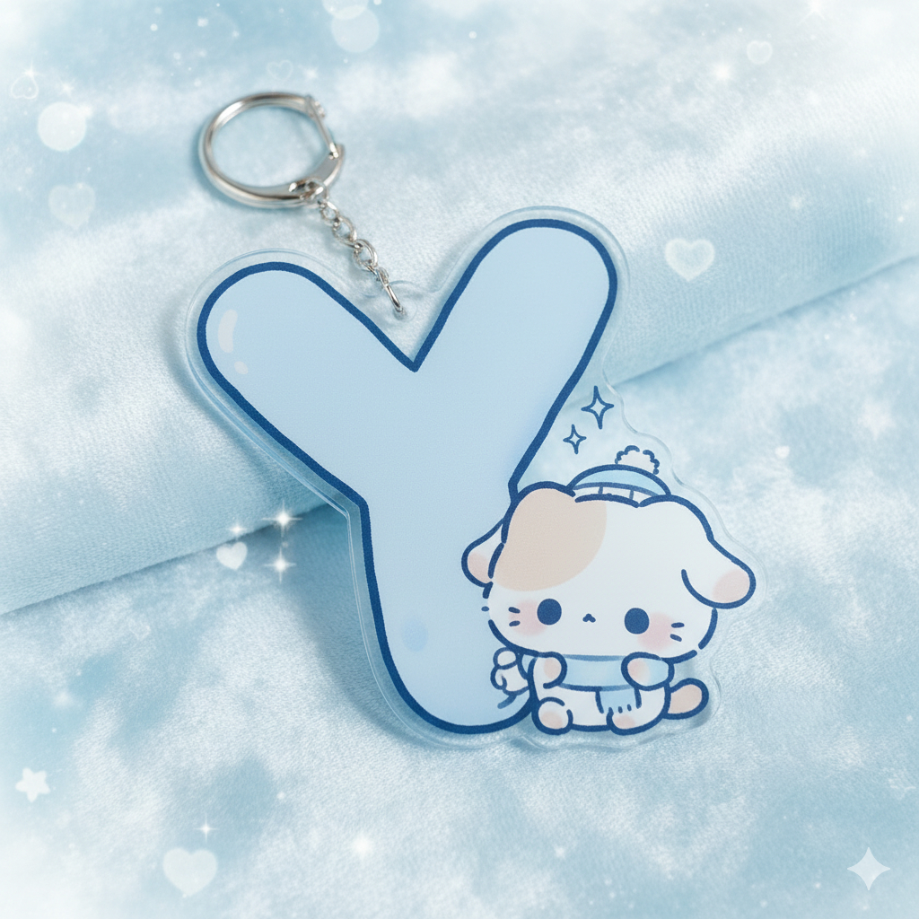 MÙA ĐÔNG móc khoá chữ cái gấu mùa đông dễ thương