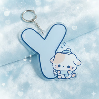 MÙA ĐÔNG móc khoá chữ cái gấu mùa đông dễ thương