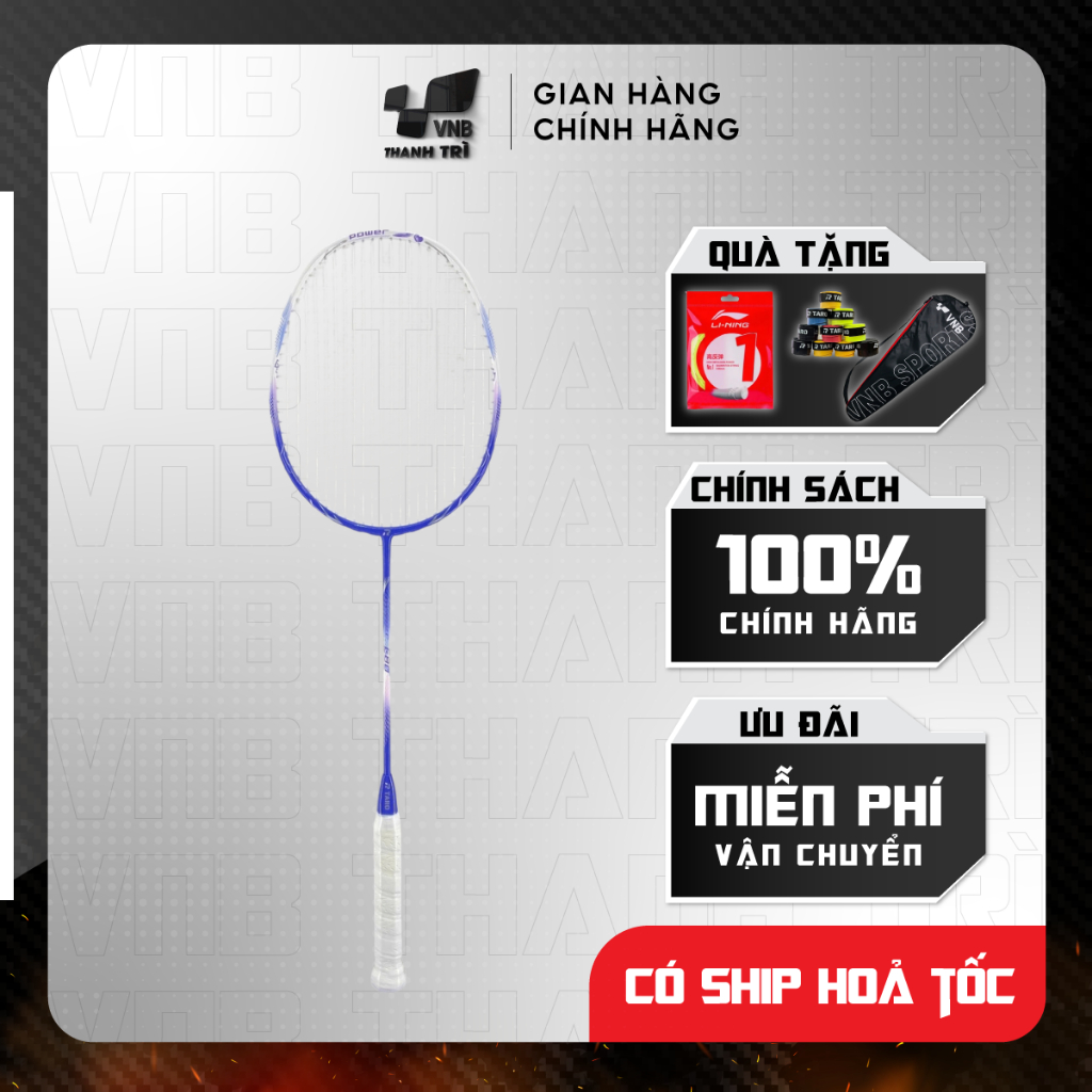Vợt Cầu Lông Taro Power E80 Chính Hãng 4u, Cước Đan Sẵn Tặng Quấn Cán