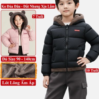  Áo Phao Lót Lông Cừu Trẻ Em Cho Bé Trai Bé Gái Mũ Tai Thỏ Áo Khoác Ấm Mùa Đông Cho Bé Gái Bé Trai Tại Xốp KooKoo 