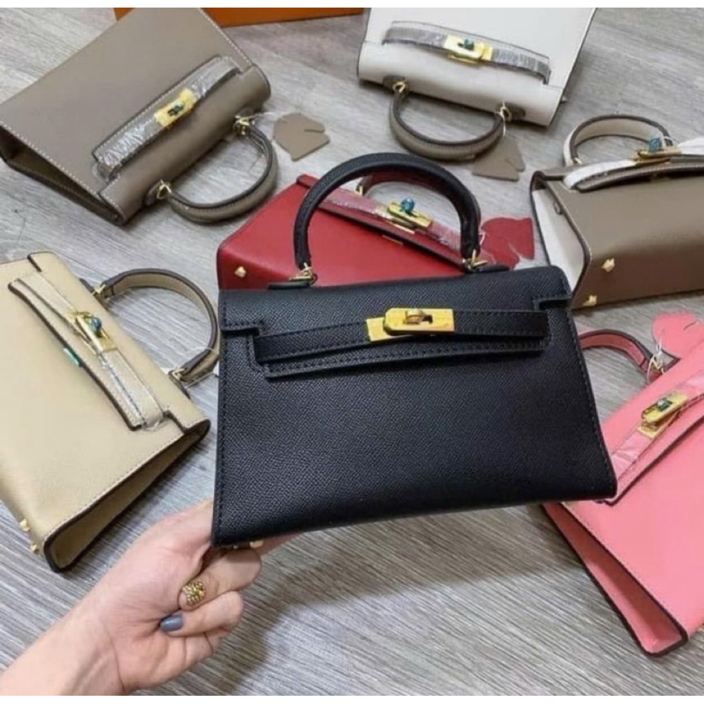 Túi xách nữ HM dáng cao size 22 mẫu mới tag vàng