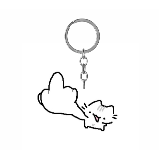 móc khoá cat meme cực hài