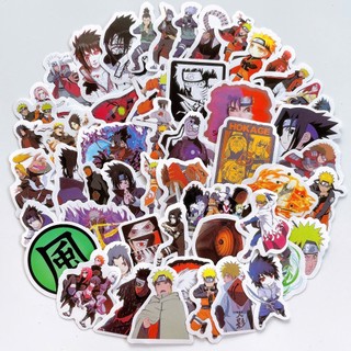 Bộ 100 Sticker Naruto Shippuden hình dán anime dùng trang trí bình nước laptop sưu tầm quà tặng 