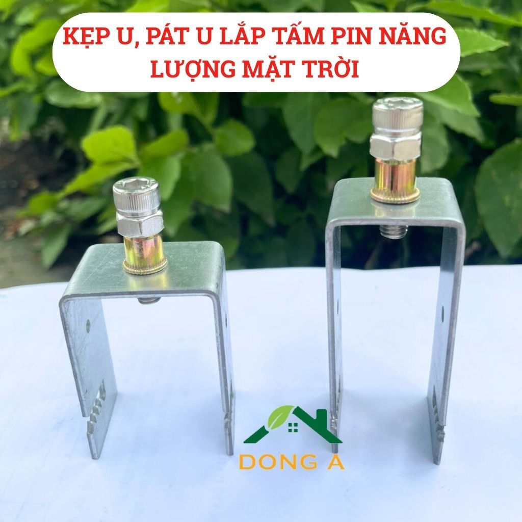 Pát U, kẹp U, Kẹp Xà Ghồ ,Kẹp Dưới Tấm Pin Năng Lượng Mặt Trời 30x60; 40x40; 40x80