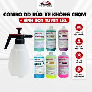  Combo Dung Dịch Rửa Xe Không Chạm Bio Ekokemika và Bình Xịt Bọt Tuyết Cầm Tay 1.8L Chính Hãng  