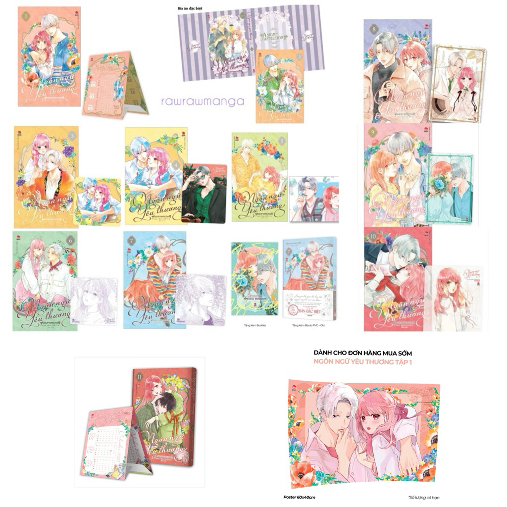  Truyện tranh | Ngôn Ngữ Yêu Thương - Combo 1-11 POSTER- BẢN IN ĐẦU FULLSEAL KÈM QUÀ 