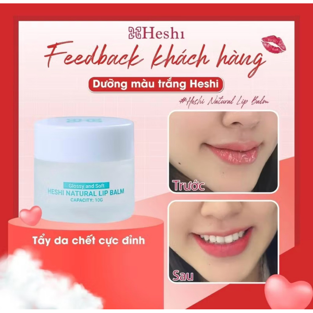 [Chính hãng] Son dưỡng môi Heshi Lip Balm Upgrade Formula 10g