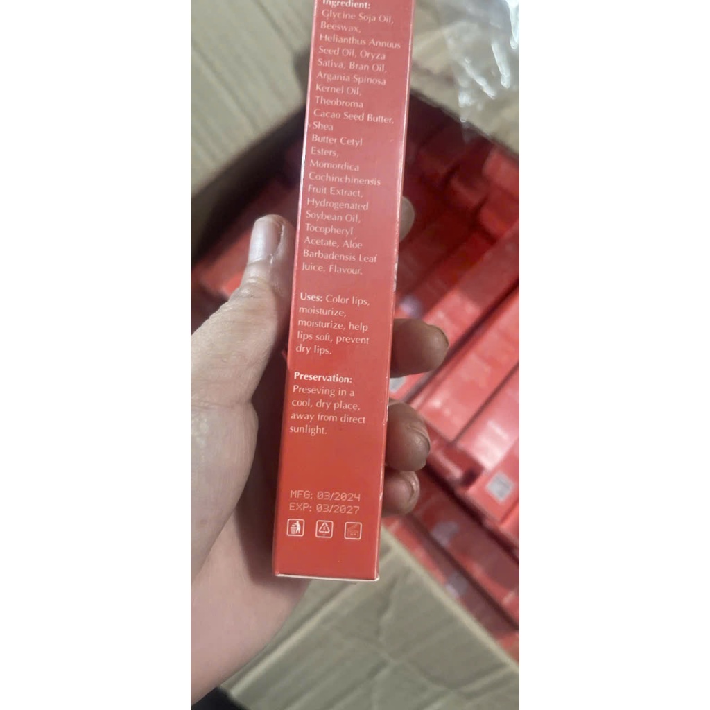 Dưỡng kích màu môi CoCo nhật bản sau xăm màu đỏ cam đẹp hương thơm tự nhiên Dễ Chịu  Chính hãng