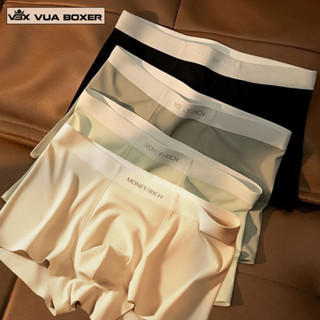  Sét 4 quần sịp nam boxer VUABOXER quần xì đùi vải SU ĐÚC NHẬT co giãn mềm mại thoáng khí MONEY-RICH 
