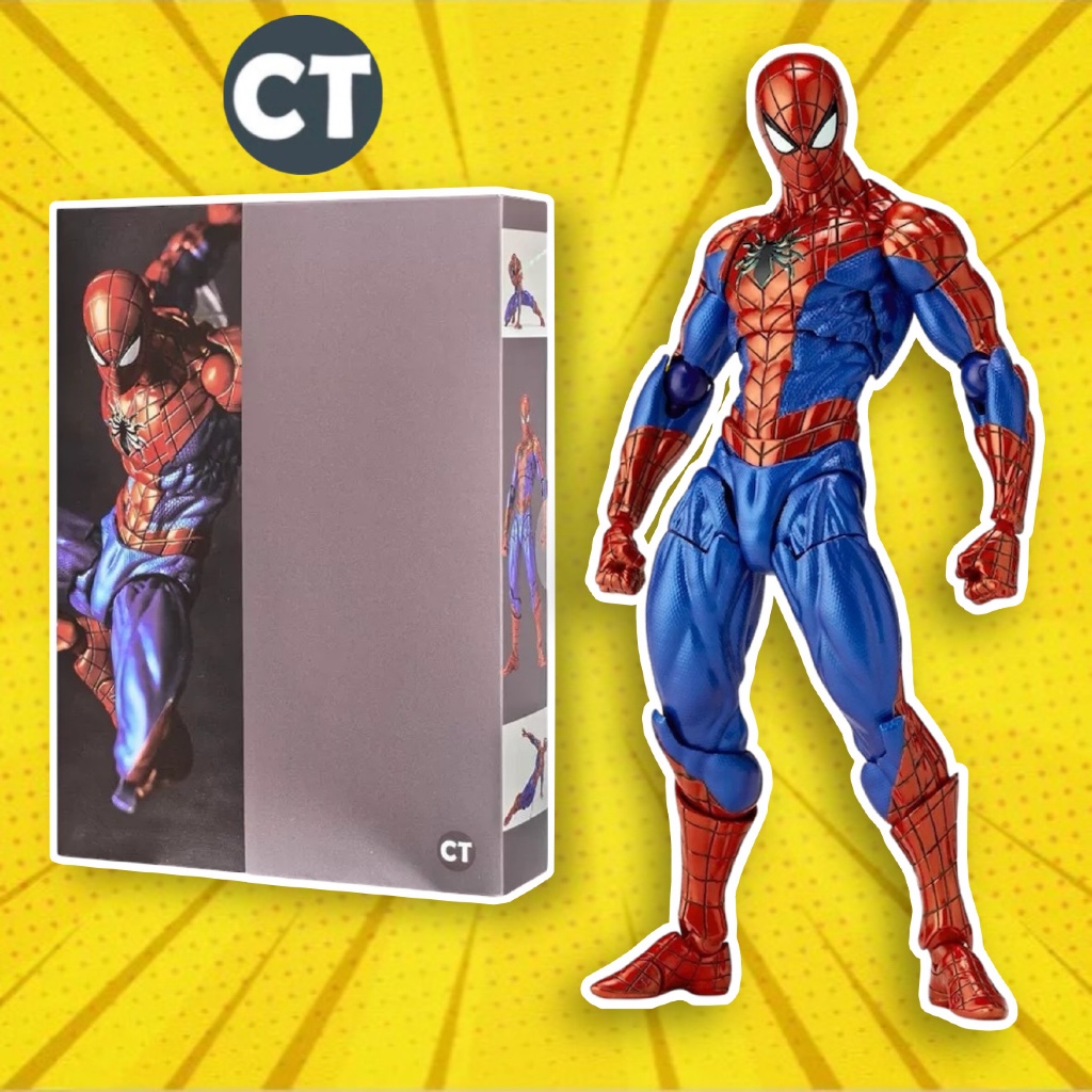 (Có Sẵn) Mô Hình CT Spider Man 2.0 Revoltech Amazing Yamaguchi hãng CT Toys