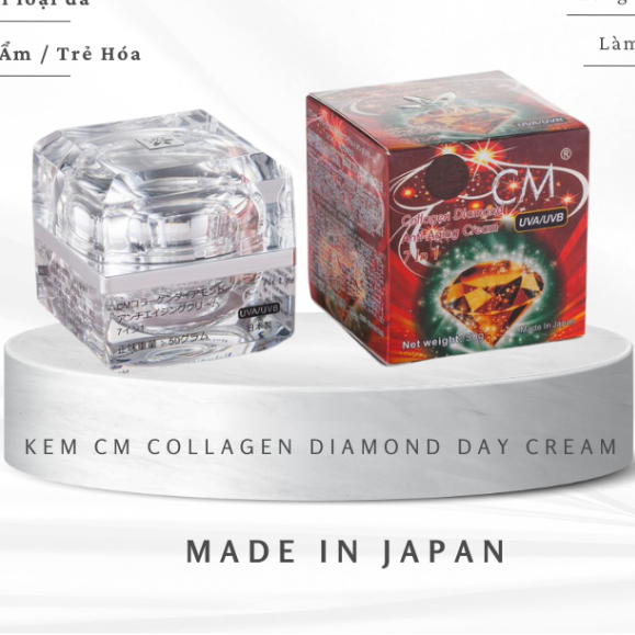 Kem CM Collagen Diamond Chống Lão Hóa Dưỡng trắng 7 Trong 1 UVA/UVB