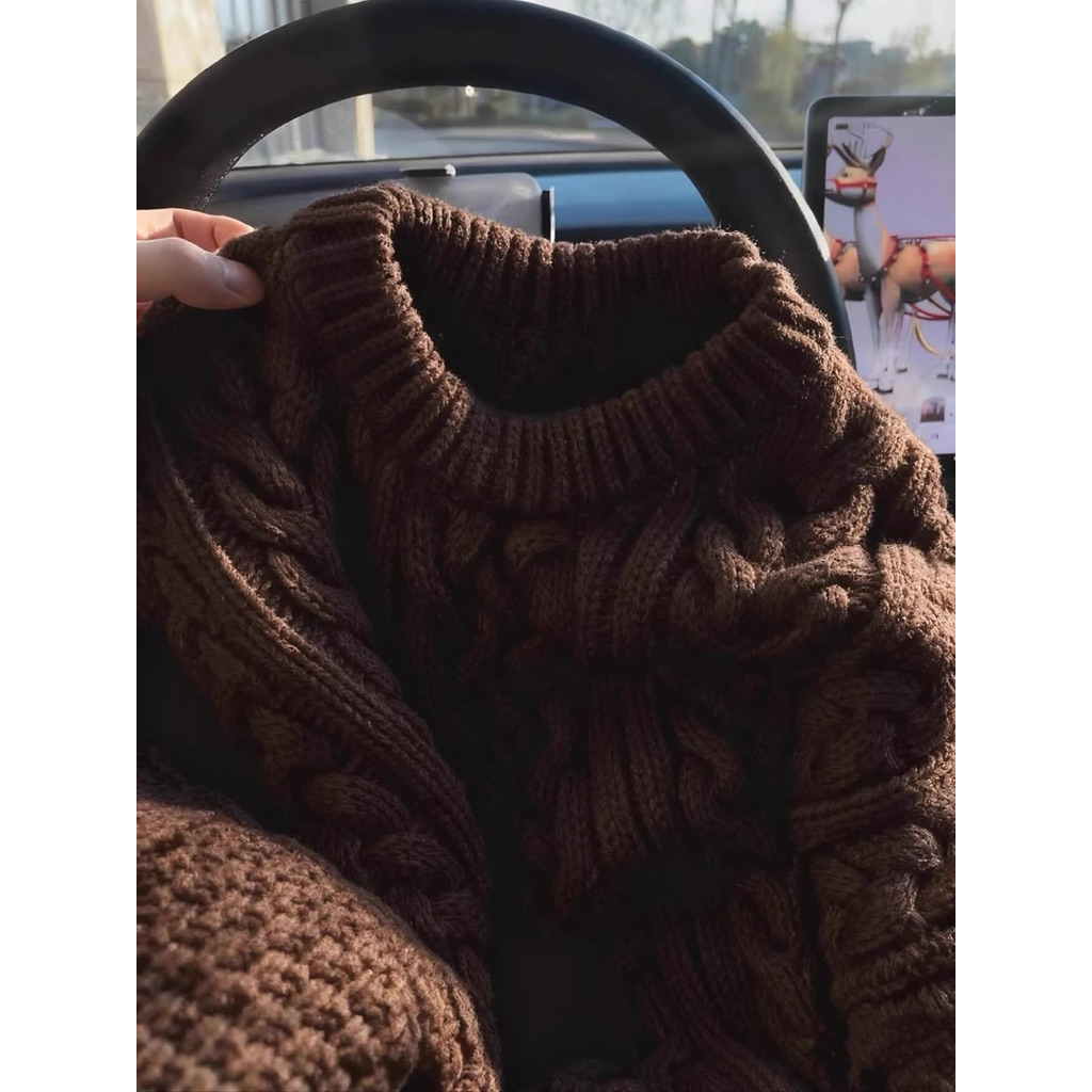[HÀNG QCCC]Áo Len Cổ Tròn Vặn Thừng THE.BARNNET Form rộng chất len dày dặn siêu đẹp style Ulzzang-Dành Cho Nữ | BigBuy360 - bigbuy360.vn