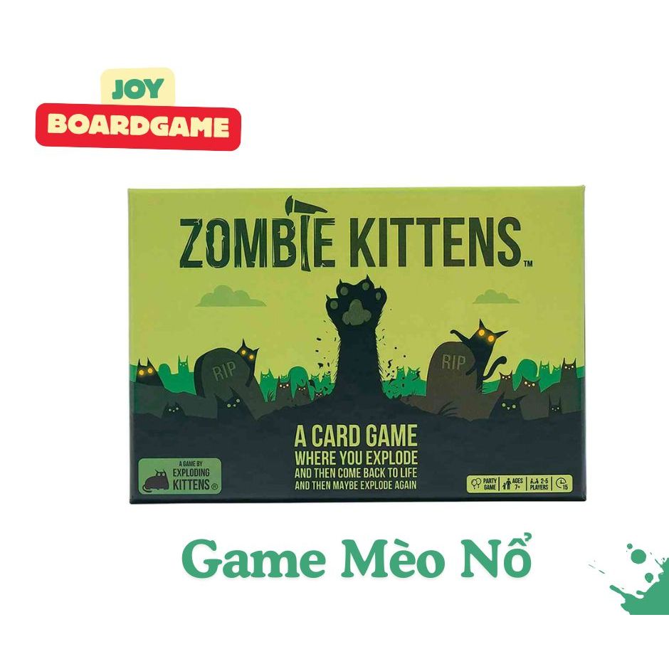 [CAO CẤP] BỘ TRÒ CHƠI BOARDGAME Mèo Nổ ZOMBIE KITTENS