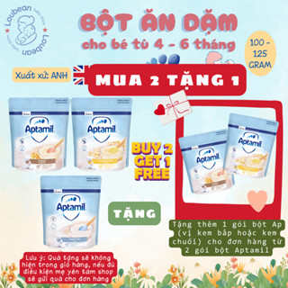  Date mới 12 2025 - 2026 Bột ăn dặm Aptamil nội địa Anh cho bé từ 4-6 tháng Loubean 