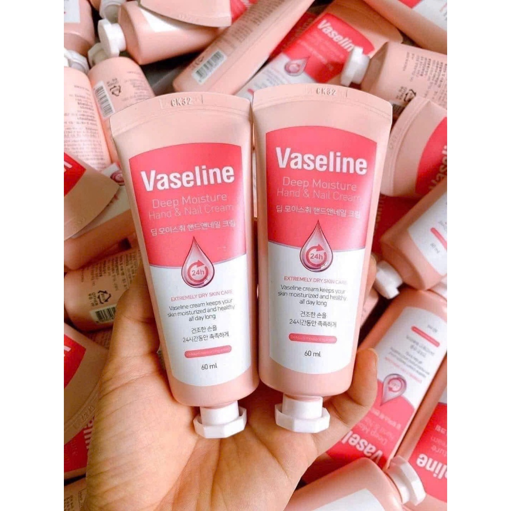 Kem dưỡng da tay Vaseline, dưỡng ẩm sâu cho da tay, dưỡng móng tay chắc khỏe 60ml