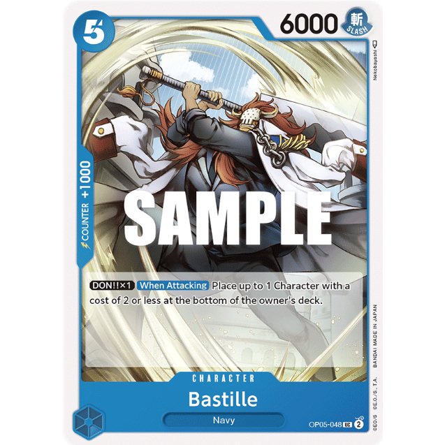 [Thẻ bài OnePiece] OP05-048 | UC | CHARACTER Bastille