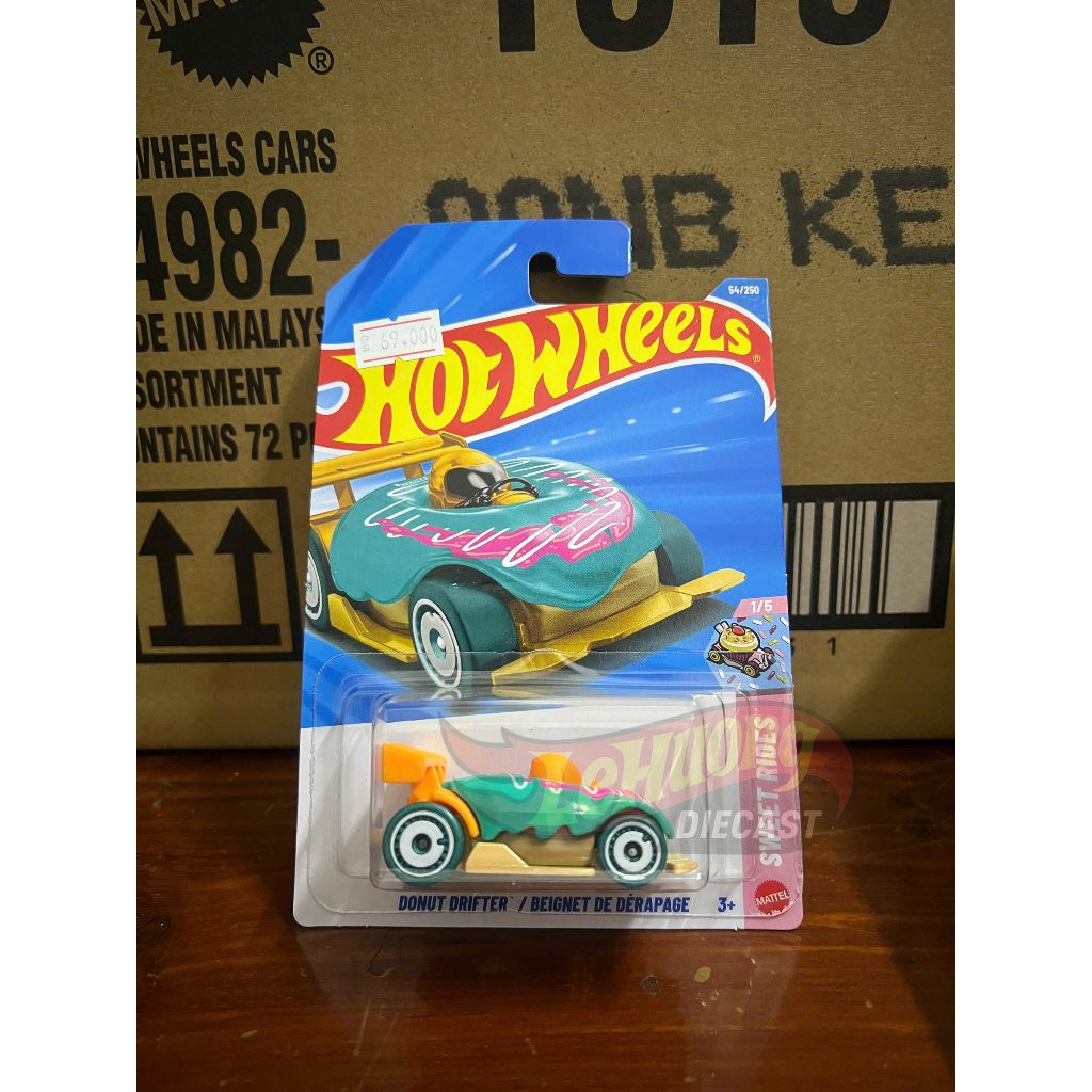 LeHuong Diecast - Xe Hot Wheels Donut Drifter (Cyan Case C 2026)