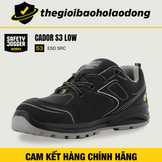   CHÍNH HÃNG  Giày Bảo Hộ Safety Jogger Cador S3 Low Dây Buộc Chống Dập Ngón Chống Trơn Trượt Chống Đinh 