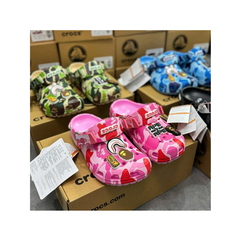 🔥 CROCS BAPE ALL TERRAIN CLOG – Hàng hiếm cực cháy 🔥