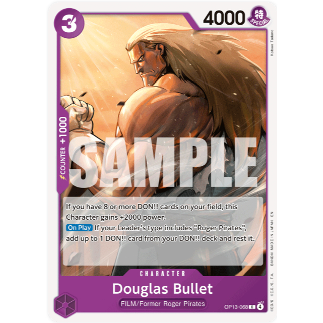 [Thẻ bài OnePiece] OP13-068 | C | CHARACTER Douglas Bullet