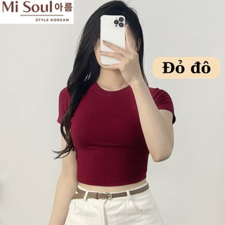 Áo Croptop Thun Gân – Tôn Dáng, Ôm Nhẹ, Form Chuẩn Hot Trend