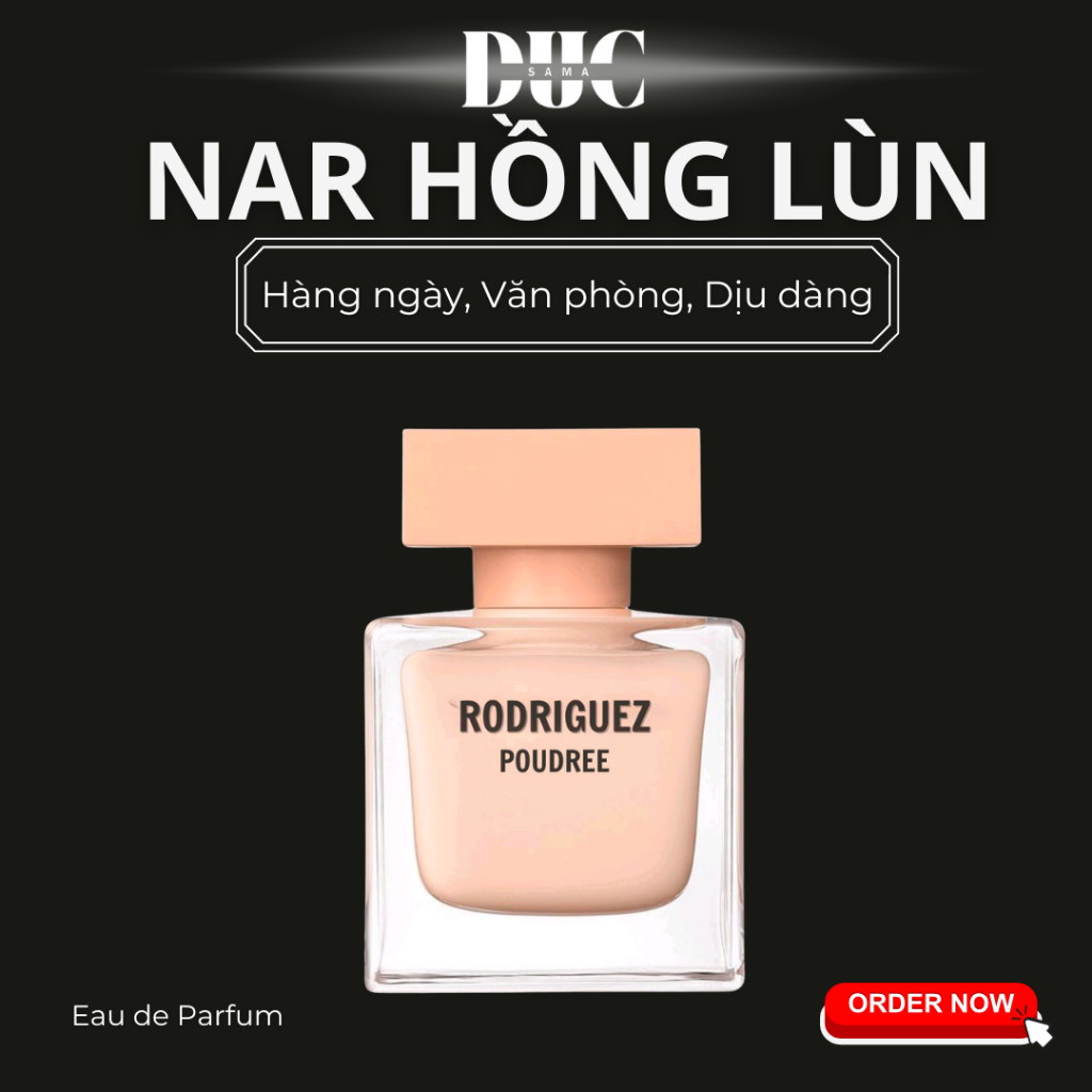 Nước hoa nữ Nar Phấn Lùn Poudree EDP. mùi hương ngọt phấn, bánh bèo, tiểu thư