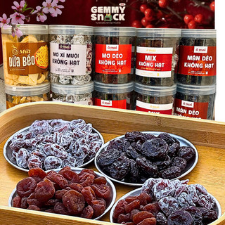 Ô mai không hạt Mơ xí muội Mơ dẻo Mận dẻo Ô mai mix Ô mai biếu Tết ngon chua mặn ngọt 450gram Loại 1