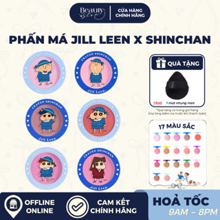   HỎA TỐC  Phấn Má Hồng JILL LEEN x Shin Chan Lì Mịn Tự Nhiên Lên Màu Tốt  17 Màu  