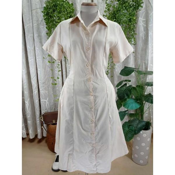 BANAMO thanh lý - Đầm sơ mi dáng chữ A bymo - SIZE L