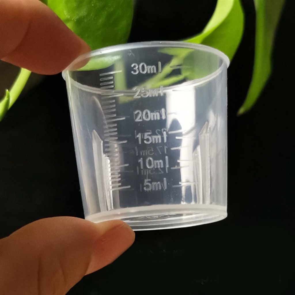 COMBO 10 cái Cốc đong chia vạch 30ml cốc nhựa chia vạch 30 ml cốc đong ml