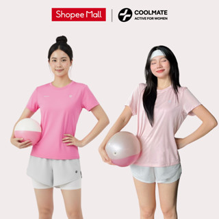  Set đồ thể thao nữ tập gym pickleball áo Core tee Áo Coolmate Basic và Quần Core shorts nữ 3.5inch co giãn-CoolmateWomen 