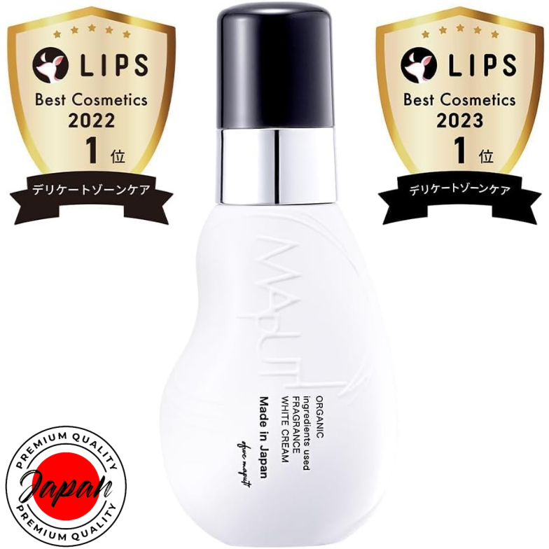 MAPUTI Organic Fragrance White Cream, 100mL, Made in Japan [Intimate Zone Cream, Intimate Zone Care,