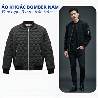  Áo Khoác A5 Áo Bomber Nam Trần Trám 3 Lớp Túi khóa kéo Chất Liệu Cao Cấp By Tonoru Menswear Có Cổ Jacket 